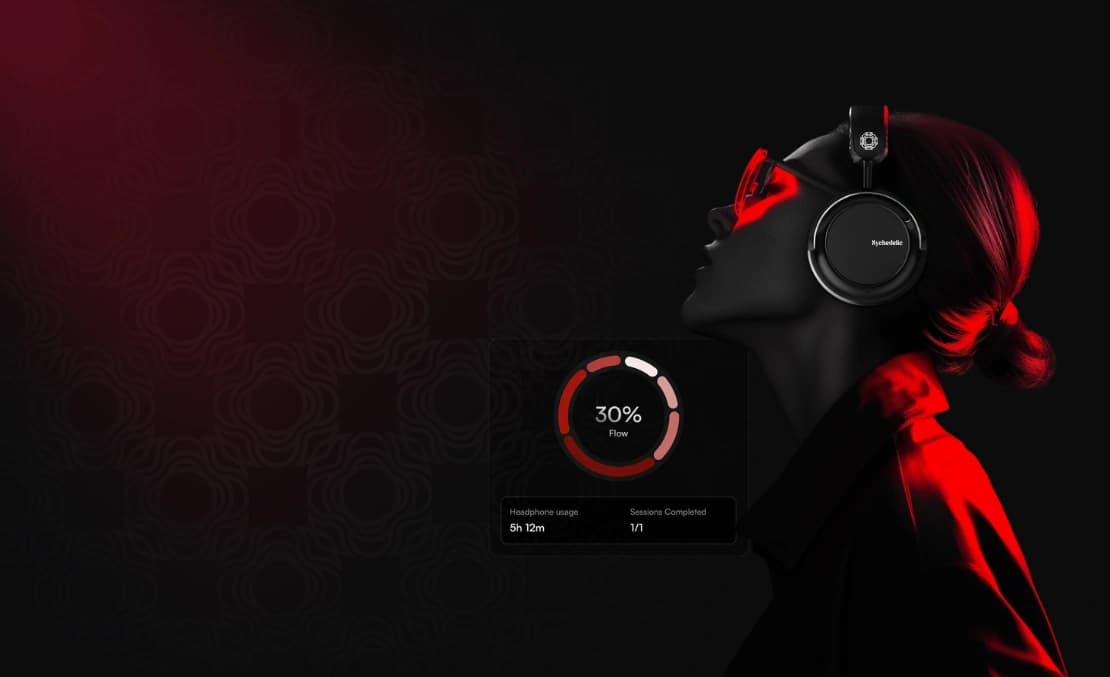 Sychedelic headphones for focus, creativity, and recovery